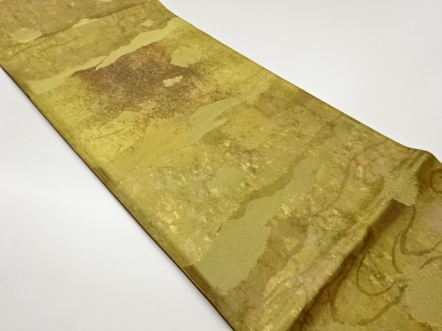 JAPANESE FUKURO OBI / WOVEN ABSTRACT MICHINAGADORI